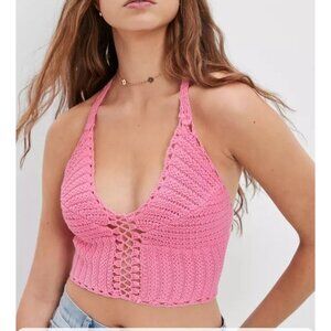 AE x The Summer I Turned Pretty Cropped Lace-Up Corset Top Small